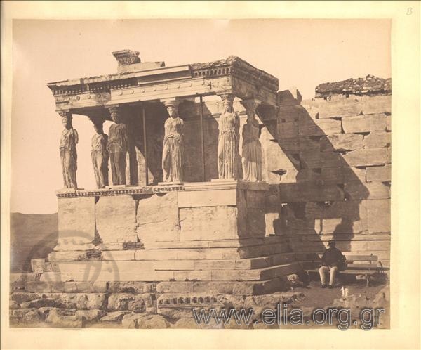 The south side of the Erechtheion and the Caryatids.