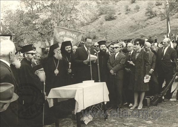 Memorial service for the warriors in the Macedonian war