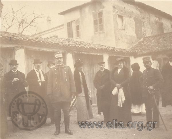 Staff officer Victor Dousmanis, officer Konstantinos Georgiou, officer of floating military hospital 