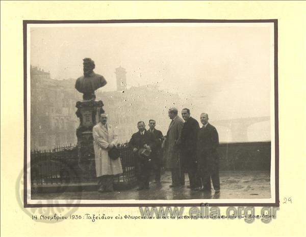 14 November 1936. - Konstantinos Kotzias with the delegation for the repatriation of the kings' mortal remains
