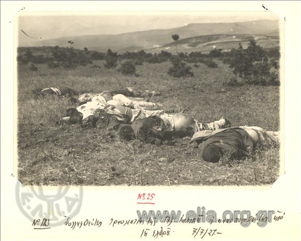 Μικρασιατική εκστρατεία, τραυματίες της Ταξιαρχίας Ιππικού που συνελλήφθησαν από τους Τούρκους και κακοποιήθηκαν.