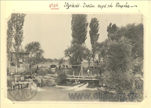 Asia Minor campaign, the bridge of Pursak river at Alpikoy.