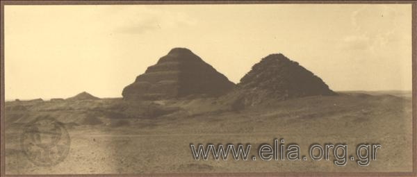 Pyramids in the Sahara desert