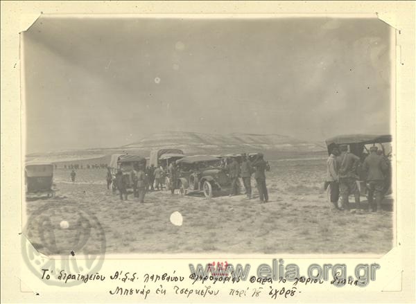 Μικρασιατική εκστρατεία, το στρατηγείο του Α' Σώματος Στρατού λαμβάνει πληροφορίες από Τσερκέζους κοντά στο χωριό Γιακά-Μπουνάρ σχετικά με τις θέσεις του εχθρού.