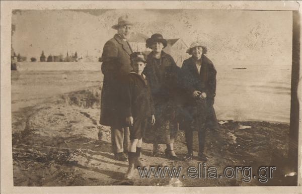 Excursionists at a beach