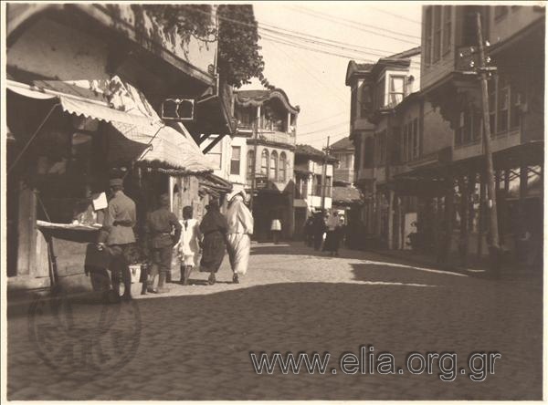 Asia Minor campaign: view of a street in a Turkish city.