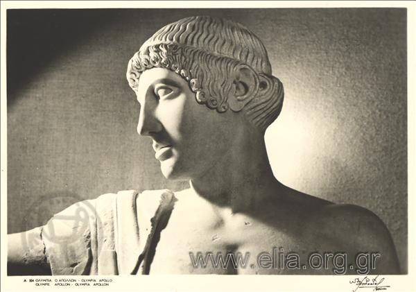 Apollo, from a composition on the west gable of the Temple of Zeus, Olympia Archaeological Museum