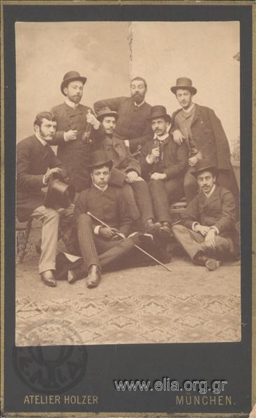 Group portrait of men.