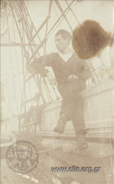 Sailor on the deck of a ship