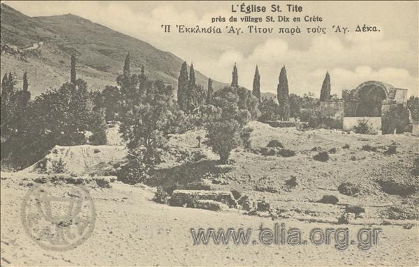 L' Eglise St.Tite près du village St.Dix en Crète.