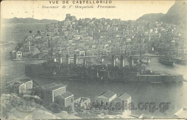 Vue de Castellorizo. Souvenir de l' Ocupation Francaise.