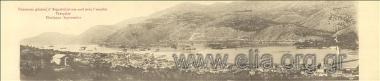 Panorama général d' Argostoli et son port avec l' escadre Francaise.