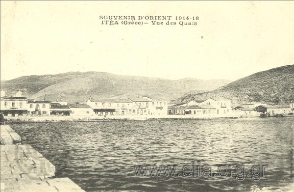 Souvenir d' Orient 1914-1918. Itea (Grèce) - Vue des Quais.