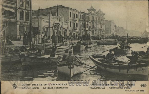 Guerre 1914-15-16…En Orient. Baie de Salonique - Appontements francais.