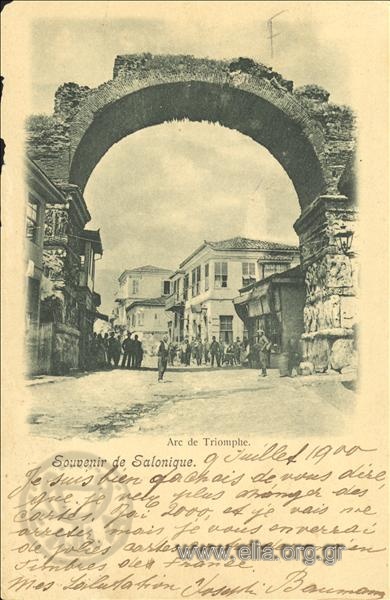 Souvenir de Salonique. Arc de Triomphe.