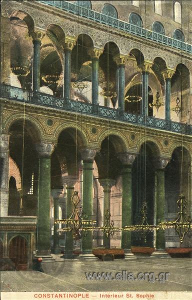 Constantinople - Intérieur  St.Sophie.