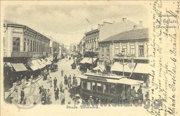 Souvenir de Galatz (Roumanie). Strada Domnesca.