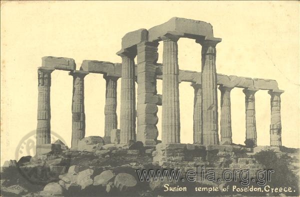 Sunion Temple of Poseidon. Greece.