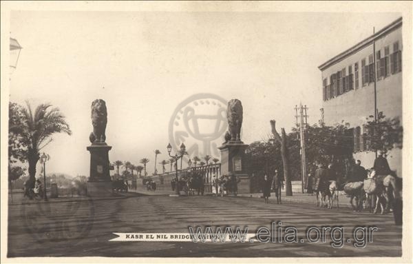 Kasr el Nil Bridge, Cairo.