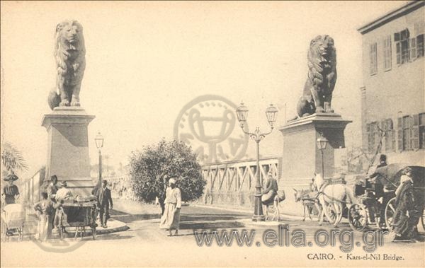 Cairo - The Kasr-el-Nil Bridge.