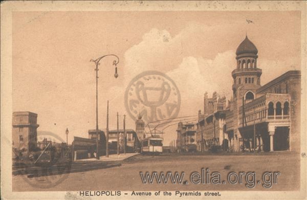 Heliopolis. Avenue of the Pyramids street.