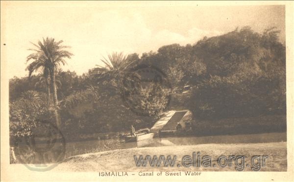 Ismailia. - Canal of Sweet Water.