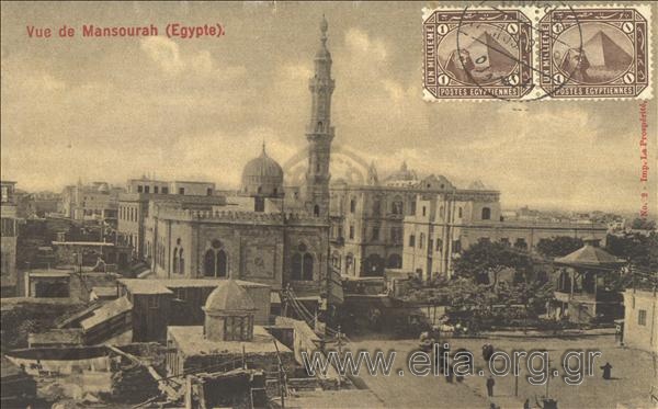 Vue de Mansourah  (Egypte).