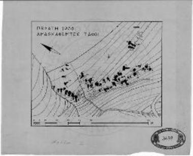 Τοπογραφικόν διάγραμμα της ανασκαφείσης πειροχής της Περατής.