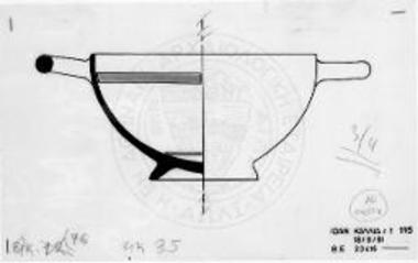 Τομή και όψις βοιωτικού σκυφιδίου.