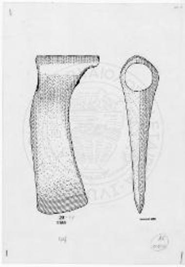 Ο πέλεκυς αρ. κατ. 44 (Εθνικό Αρχαιολογικό Μουσείο Αθηνών).