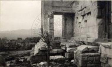 Erechtheion. The north porch. The small doorway opening to the Pandroseion after its restoration.