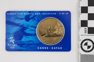 Αναμνηστικό χάλκινο ολυμπιακό νόμισμα για το άθλημα του κανόε καγιάκ