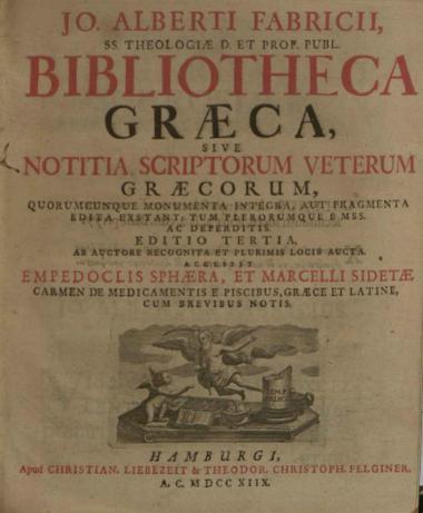 Bibliothecae Graecae