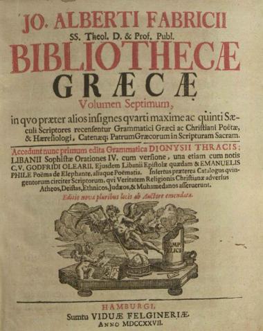 Bibliothecae Graecae