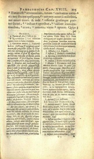 Πλίνιος. C. Plini Panegyricus Liber Trajano dictus, cum annotationibus antehac ineditis. Dominici Baudii... Commentarius Justi Lipsii... notae Joannis Livinaei, Jani Gruteri, Conradi Rittershusii..., Λέιντεν, ex officina Hackiana, 1675.