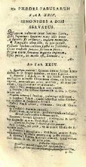 Φαῖδρος. Phaidri Augusti Liberti et Avieni Fabulae cum annotationibus Davidis Hoogstratani. Accedunt Fabulae Graece... Homeris Batrachomyomachia..., Πάντοβα, ex Typographia Seminarii, Joannes Manfrè, 1733.