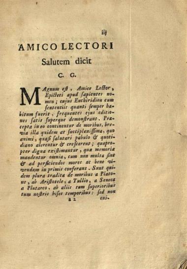 Ἐπίκτητος. Epicteti Manuale et Sententiae Quibus accedit. Tabula Cebetis Graece & Latine. Excudebant Vincentius Junstinus & Jacobus Justus..., Λούκα, 1759.