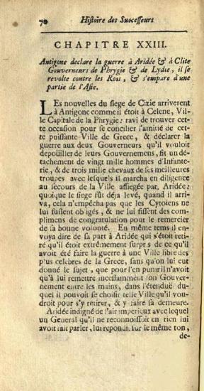 Διόδωρος Σικελιώτης. Histoire des Successeurs D’Alexandre le Grand..., Λουξεμβοῦργο, André Chevalier, 1705.