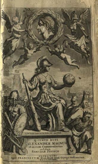 Quintus Curtius Rufus. Alexander Magnus et in illum Commentarius, Οὐτρέχτη, Franciscus Halmam, 1693.