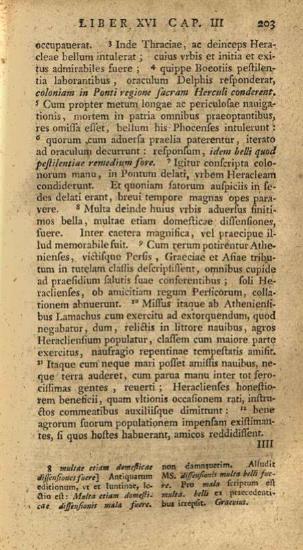 Marcus Iunianus Iustinus. Historiae Philippicae ex Recensione Ioannis Georgii Graevii... I. Fr. Gronovii, Λειψία, In Libraria Veidmania, 1757.