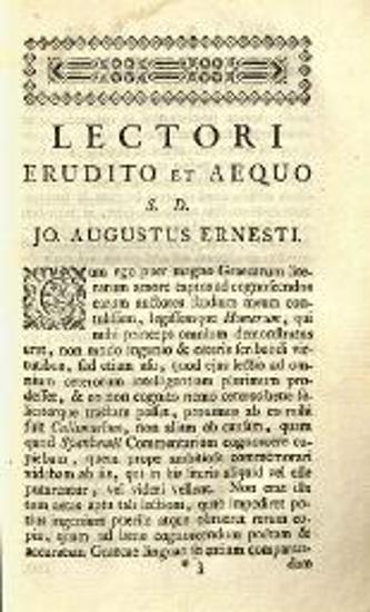 Καλλίμαχος, Callimachi Hymni, Epigrammata et Fragmenta --- recensuit --- Jo. Augustus Ernesti ---, Leiden, Apud Samuelem et Joannem Luchtmans, τ. Ι-II, 1761.