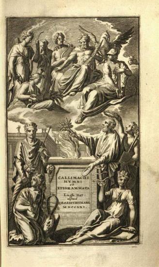 Καλλίμαχος, Callimachi Hymni, Epigrammata et Fragmenta --- recensuit --- Jo. Augustus Ernesti ---, Leiden, Apud Samuelem et Joannem Luchtmans, τ. Ι-II, 1761.