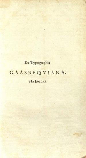 Ἐπίκτητος. Epicteti Enciridium... Cebetis Thebani tabula... ex recensione Abrahami Berkelii... accedunt notae Wolfii, Casauboni, Λέιντεν/ Ἄμ-στερνταμ, ex officinâ Danielis, Abrahami & Adriani à Gaasbeen, 1670.