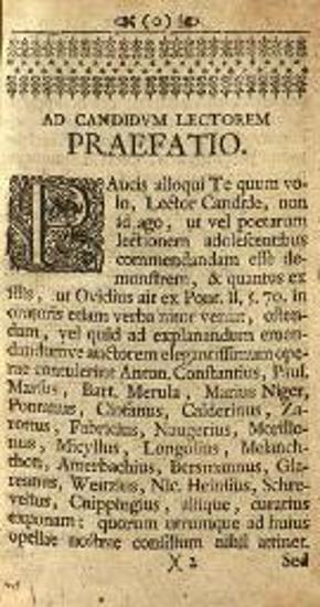 Ὀβίδιος. P. Ovidii Nasonis Tristium... et Epistolarum ex Ponto... a Phil. Theod. Verpoortennio..., Coburgo, P. Guntherus Pfotenhaver, 1712.