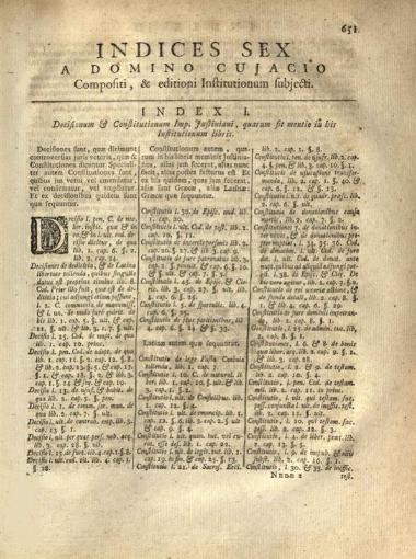 Ἰουστινιανός. Institutionum sive Elementorum per Tribunianum, Virum Magnificum..., Λέιντεν, Samuel Luchtmans, 1744.