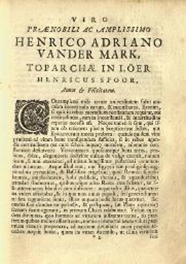 Henricus Spoor, Henrici Spoor --- Favisae, utriusque antiquitatis tam Romanae quam Greacae ---, Typis Gerardi Muntendam, Οὐτρέχτη 1707.