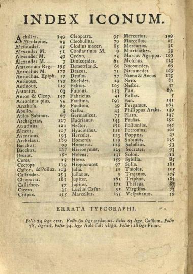 Henricus Spoor, Henrici Spoor --- Favisae, utriusque antiquitatis tam Romanae quam Greacae ---, Typis Gerardi Muntendam, Οὐτρέχτη 1707.