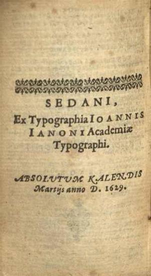 Τῆς Καινῆς Διαθήκης ἅπαντα..., Sedan (Γαλλία), ex Typographia Ioannis Iannoni, 1628.