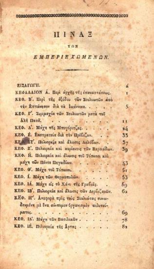 Χριστόφορος Περραιβός, Ἀπομνημονεύματα πολεμικά, Ἀθήνα, Τυπογραφία Ἀνδρέου Κορομηλᾶ, τ. Α΄-Β΄, 1836.