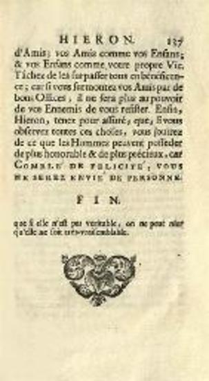 Ξενοφῶν. Hieron ou portrait de la condition des rois... De la traduction de Pierre Coste..., Ἄμστερνταμ, Henri Schelte, 1711.